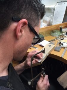 Cutting out jewellery shapes