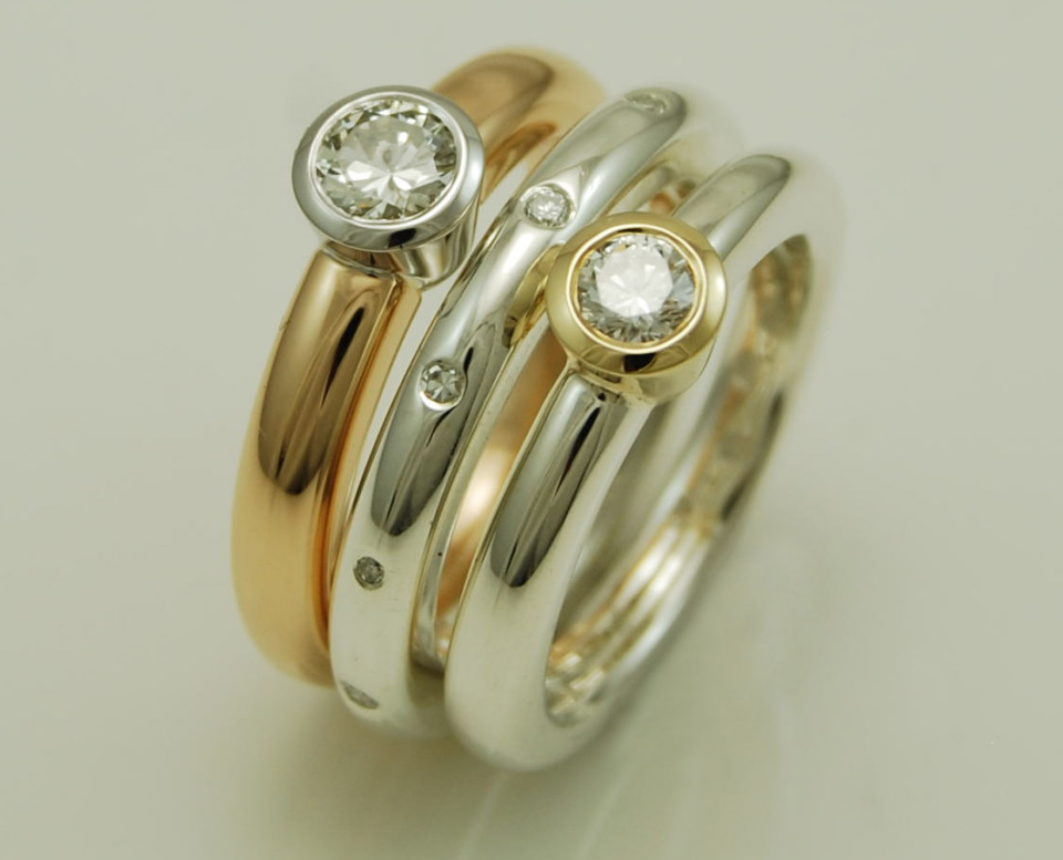 diamond ring stack