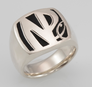 engraved mens signet ring adelaide