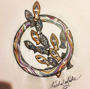 fish brooch