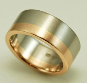 mens ring brushed