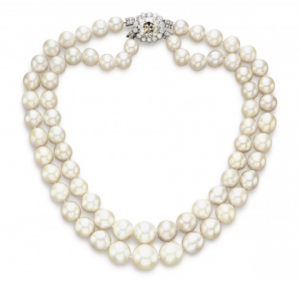 pearls with diamond clasp
