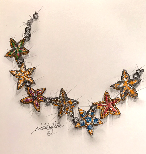starfish jewellery design
